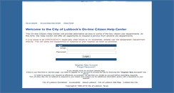Desktop Screenshot of cportal.ci.lubbock.tx.us